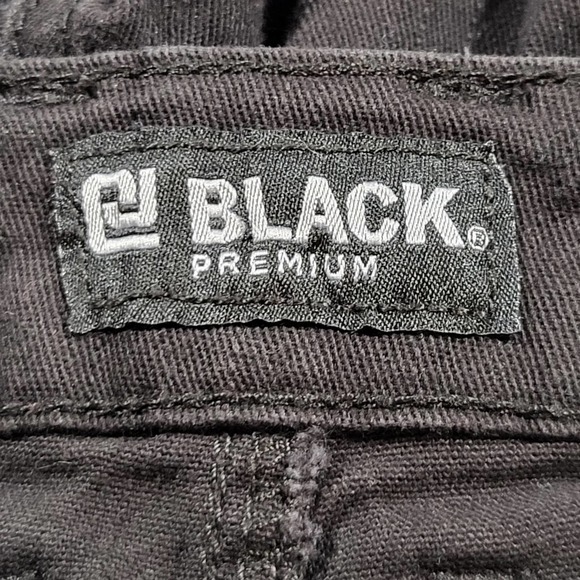 CJ Black Premium Urban Shorts Men's Size 36 Black Denim Pockets - Picture 4 of 6